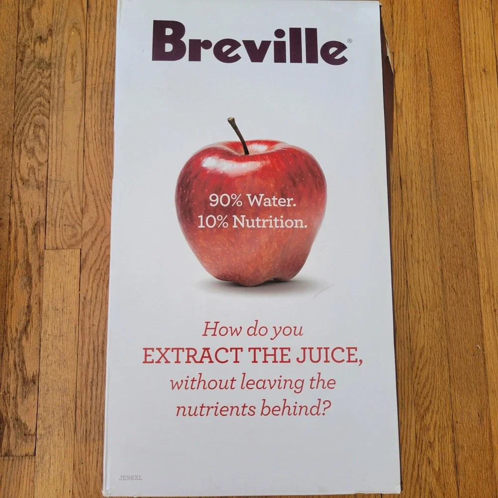 Breville Juicer Silver Dual Speed Wide Chute Juice Fountain Plus JE98XL WORKS